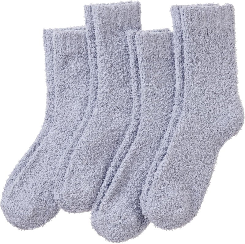 Women Fuzzy Slipper Socks Winter Microfiber Soft Cozy Plush Fluffy Socks Warm Comfy Thermal Home Sleeping Socks